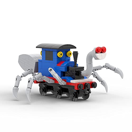 199 Pieces Chooo Charles Building Toy Set, Horror Game Spider Train Monster Building Kit, Creative Desktop Decorations Charles Train with Spider Figure Model Building Blocks, New 2023