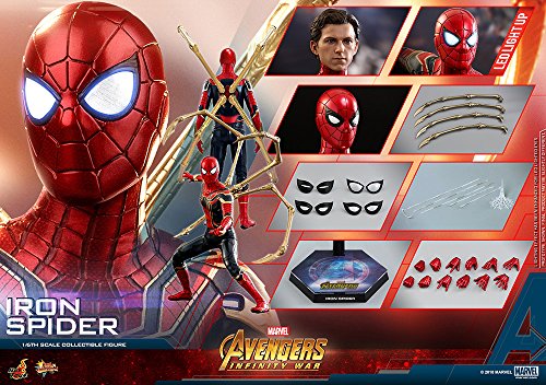 Hot Toys Marvel Avengers Infinity War Spider-Man Iron Spider Suit 1/6 Scale 12" Action Figure