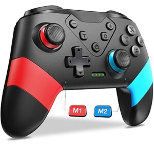 switch controller, wireless switch pro controller for switch/switch lite/switch oled, extra switch controller with paddles, programmable switch control remote gamepad with back buttons,wake-up,turbo