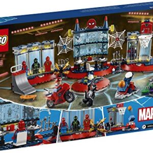 LEGO Marvel Spider-Man Attack on The Spider Lair 76175 Cool Building Toy, Featuring The Spider-Man Headquarters; Includes Spider-Man, Green Goblin and Venom Minifigures, New 2021 (466 Pieces)