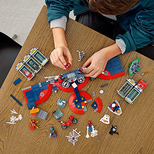 LEGO Marvel Spider-Man Attack on The Spider Lair 76175 Cool Building Toy, Featuring The Spider-Man Headquarters; Includes Spider-Man, Green Goblin and Venom Minifigures, New 2021 (466 Pieces)