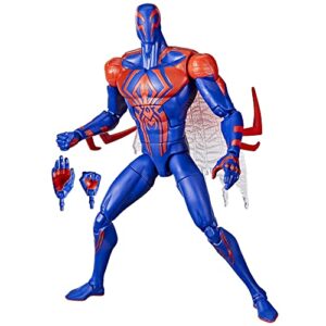 spider-man marvel legends series across the spider-verse 2099 6-inch action figure toy, 2 accessories