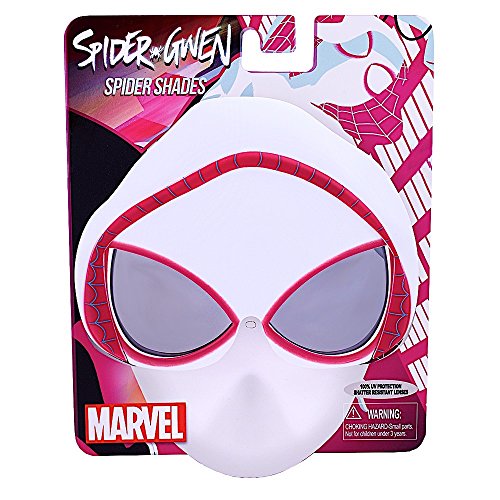 Sun-Staches Costume Sunglasses 18 months to 1200 months Spider-Gwen Party Favors UV400 Multi-colored, 8"