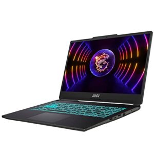 MSI Cyborg Gaming Laptop, 15.6" 144hz IPS FHD Display, GeForce RTX 4060, Intel 10-Core i7-12650H, 16GB DDR5, 1TB PCIe SSD, Backlit KB, Wi-Fi 6, HDMI, RJ45, Type-C, Win 11 Pro, Black