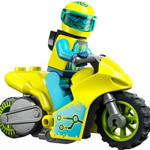 LEGO City Stuntz Cyber Stunt Bike 60358, Flywheel-Powered Motorbike Toy to Perform Jumps and Tricks, Action Toys for Boys and Girls Ages 5 Plus, Extension Set