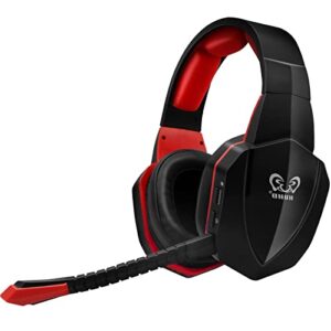 wireless gaming headset headphones for nintendo switch ps5 ps4 pc, 2.4ghz usb wireless gamer headphones for computer with detachable noise canceling microphone