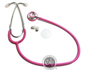 emi dual head stethoscope (pink)