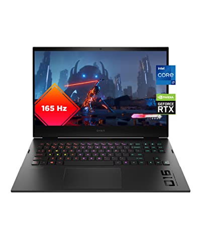 HP OMEN Laptop 16, NVIDIA GeForce RTX 3070, 12th Gen Intel Core i7-12700H, 16 GB RAM, 512 GB SSD, Quad HD IPS Display, Windows 11 Home, RGB Backlit Keyboard, Enhanced Thermals (16-b1020nr, 2022)