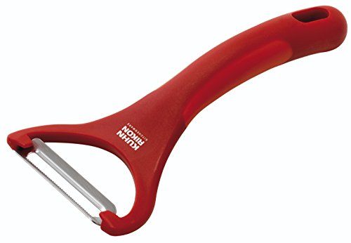 Kuhn Rikon "Piranha" Serrated Peeler, Red