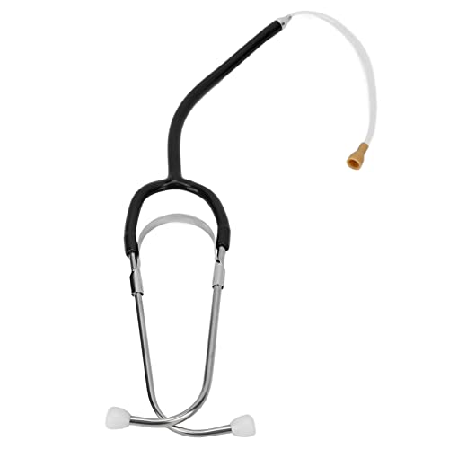 Listening Stethoscope, Hearing Aid Stethoscope Professional High Conductivity Low Loss Rate Binaural Stethoscope for Testing Headphone(Black)