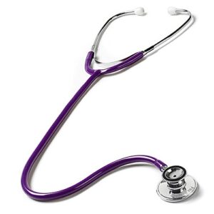 prestige medical ultra-sensitive dual head stethoscope, purple, 4.6 ounce
