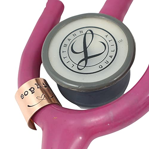 Stethoscope ID Tag - Ring - Littmann - Charm - Personalized Name Tag - Nurse Graduation Gift