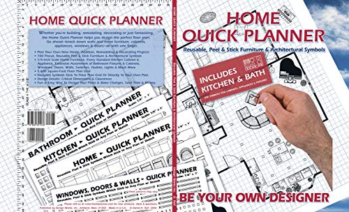 Home Quick Planner: Reusable, Peel & Stick Furniture & Architectural Symbols