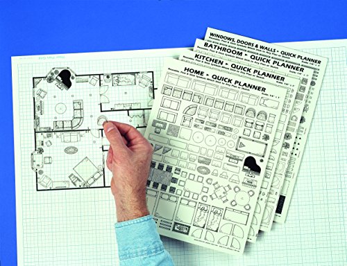 Home Quick Planner: Reusable, Peel & Stick Furniture & Architectural Symbols