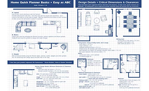 Home Quick Planner: Reusable, Peel & Stick Furniture & Architectural Symbols