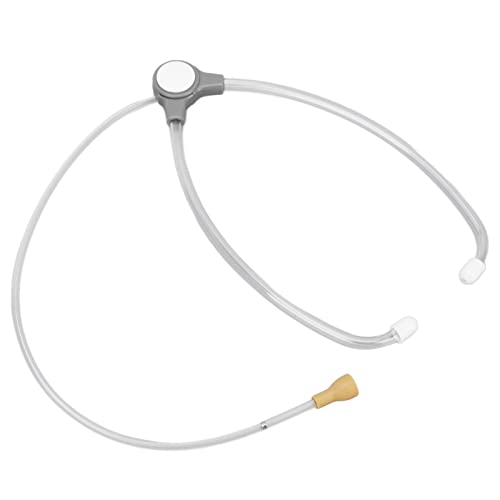 Hearing Aid Listening Stethoscope with Couple Used for Testing BTE, ITE, ITC, CIC, Stethoscope with Damping Home Double Head Sound Detection Earpiece