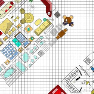 Room Layout Kit: Now In Full Color. The perfect furniture lay out planner - Plan your home interior designs using this scaled room layout template (Interior design tools)