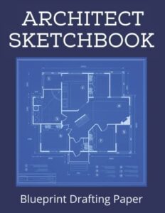 sketchbook for architects & students | blueprint paper for drafting | grid graph notebook | construction design, drawing and planning book: 5x5 quad ruled - 8.5 x 11 graph paper notebook