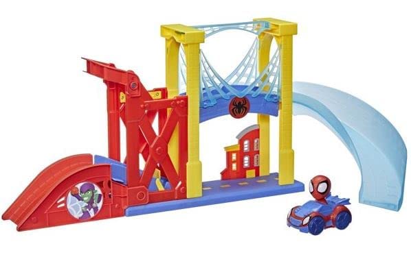 Marvel Spidey & His Amazing Friends Action Figures Superheroes + Villains (Choose Figure) (Web Squad City Chase Playset)