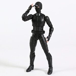 SHFiguarts Spider Man Far from Home Peter Parker Black Spiderman Stealth Suit 5"/14 cm Joints Moveable Action Figure Collectable Model Ornaments Toy Box Set