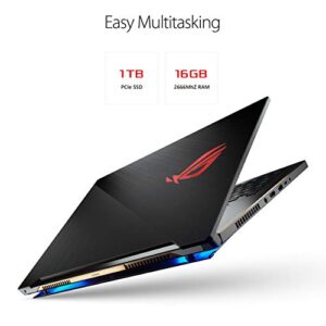 ASUS ROG Zephyrus S GX701 Gaming Laptop, 17.3” 144Hz Pantone Validated Full HD IPS, GeForce RTX 2080, Intel Core i7-8750H CPU, 16GB DDR4, 1TB PCIe Nvme SSD Hyper Drive, Windows 10 Pro - GX701GX-XS76