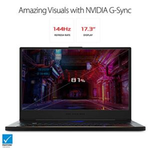 ASUS ROG Zephyrus S GX701 Gaming Laptop, 17.3” 144Hz Pantone Validated Full HD IPS, GeForce RTX 2080, Intel Core i7-8750H CPU, 16GB DDR4, 1TB PCIe Nvme SSD Hyper Drive, Windows 10 Pro - GX701GX-XS76