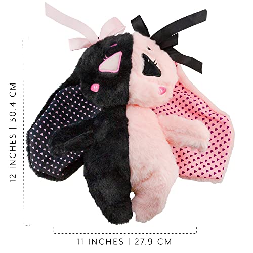 Attatoy E-Girl Bunny Plush, Anime Goth Stuffed Animal for Teens