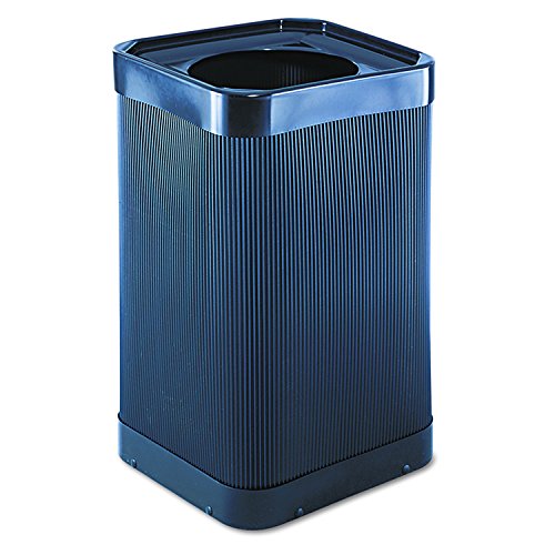 Safco Products At-Your-Disposal Trash Can 9790BL, Black, Impact and Water Resistant, 38 Gallon