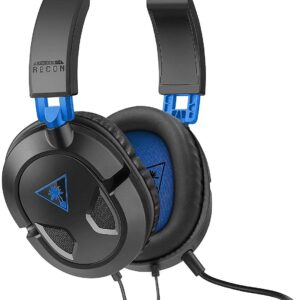 Turtle Beach Recon 50 Gaming Headset for PS5, PS4, PlayStation, Xbox Series X|S, Xbox One, Nintendo Switch, Mobile & PC with 3.5mm - Removable Mic, 40mm Speakers - Black