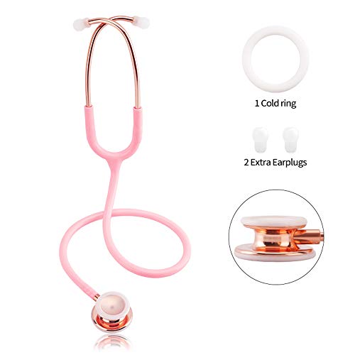 Scienlodic Professional Double Head Stethoscope Home Clinical Use Customized Gold-Plated High-end