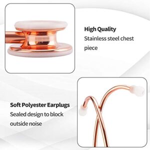 Scienlodic Professional Double Head Stethoscope Home Clinical Use Customized Gold-Plated High-end