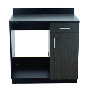 Safco Products 1705AN Modular Hospitality Breakroom Base Cabinet, Appliance, Asian Night Base/Black Top