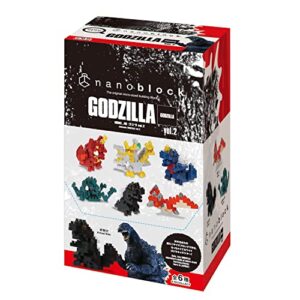 nanoblock - Godzilla - Godzilla Assortment 2 (Blind Box Complete Set), mininano Series Building Kit