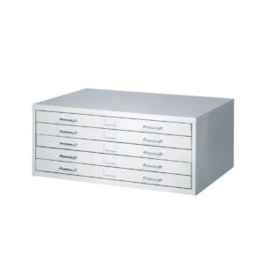safco products 4969lg facil steel flat file, small (optional base sold separately), light gray