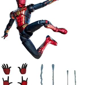 licy618 7 Inch Iron Spiderman Action Figure (1/10 Scale) Exquisite Painting 20 Joints Movable Action Figure