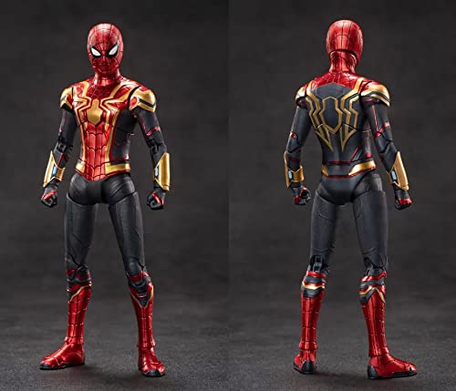 licy618 7 Inch Iron Spiderman Action Figure (1/10 Scale) Exquisite Painting 20 Joints Movable Action Figure