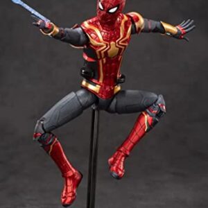 licy618 7 Inch Iron Spiderman Action Figure (1/10 Scale) Exquisite Painting 20 Joints Movable Action Figure