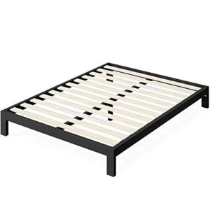 ZINUS Arnav Metal Platform Bed Frame / Wood Slat Support / No Box Spring Needed / Easy Assembly, Black, Queen