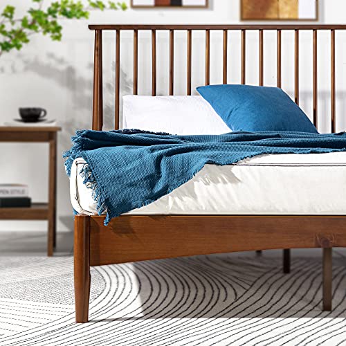 ZINUS Linda Mid Century Wood Platform Bed Frame / Solid Wood Foundation / Wood Slat Support / No Box Spring Needed / Easy Assembly, Full