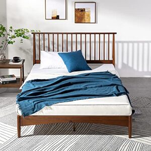 ZINUS Linda Mid Century Wood Platform Bed Frame / Solid Wood Foundation / Wood Slat Support / No Box Spring Needed / Easy Assembly, Full