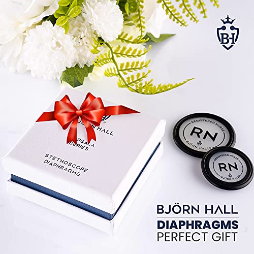 BJÖRN HALL Stethoscope Diaphragm for RN Registered Nurse | Fits Björn Hall, Littmann Classic III & Cardiology IV Stethoscopes | Diaphragm Replacement Cover Rim | Perfect Gift | RN