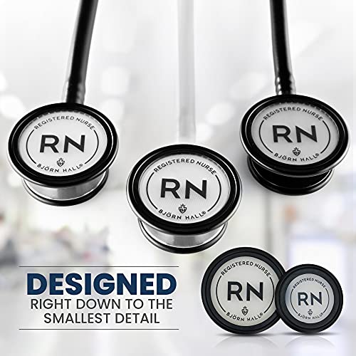 BJÖRN HALL Stethoscope Diaphragm for RN Registered Nurse | Fits Björn Hall, Littmann Classic III & Cardiology IV Stethoscopes | Diaphragm Replacement Cover Rim | Perfect Gift | RN