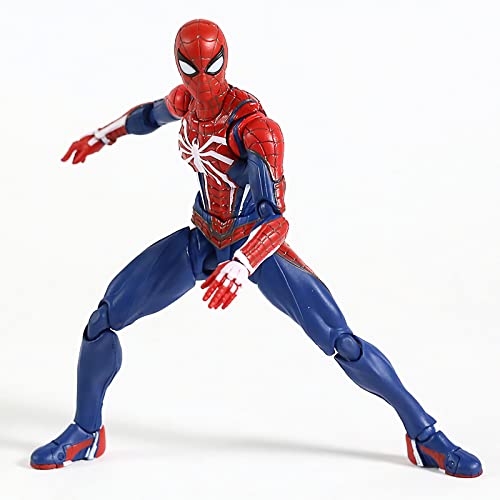 Figuarts for Spider Man Spider-Man Upgrade Suit PS4 Game Edition 6"/15 cm Joints Moveable Action Figure Collectable Model Ornaments Toy Box Set