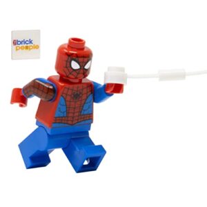 lego superheroes: spider-man minifigure with web and printed arms
