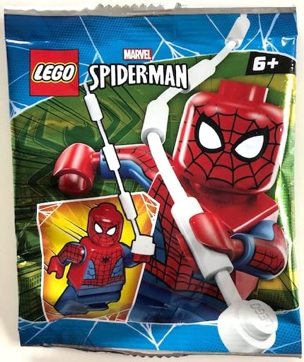 LEGO Superheroes: Spider-Man Minifigure with Web and Printed Arms