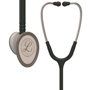 3M Littmann Lightweight II S.E. Stethoscope, Black Tube, 28 Inch, 2450 & 40007 Stethoscope Identification Tag, Black