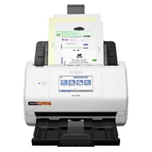 Epson RapidReceipt RR-600W Wireless Desktop Color Duplex Receipt and Document Scanner with Receipt Management Software, Touchscreen and Auto Document Feeder. Full 1-Year Limited Warranty (Renewed)