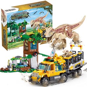 mesiondy dinosaurs building blocks set, dinosaur toys for age 8-14 years,dinosaur park world, birthday gifts for boys and girls (546 pcs)