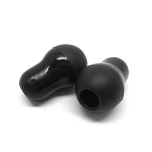 lufox 2 pair black color silicone ear tips earbud replacement for littmann stethoscope ¡­