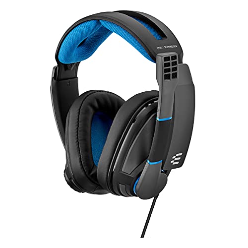 EPOS Sennheiser GSP 300 Gaming Headset with Noise-Cancelling Mic, Flip-to-Mute, Comfortable Memory Foam Ear Pads, Headphones for PC, Mac, Xbox One, PS4, Nintendo Switch, and Smartphone compatible.